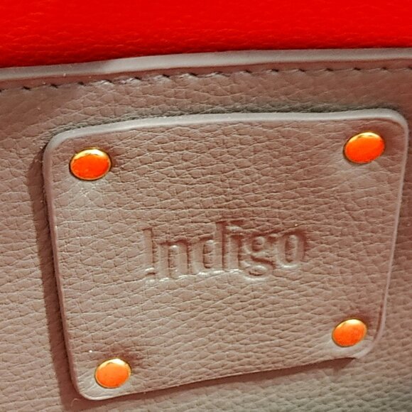 Dark Grey Tote with Bright Red Interior - Picture 7 of 7